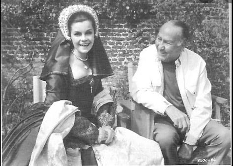 A girl of her era. Bujold and director Hal Wallis. Bujold and Richard Burton