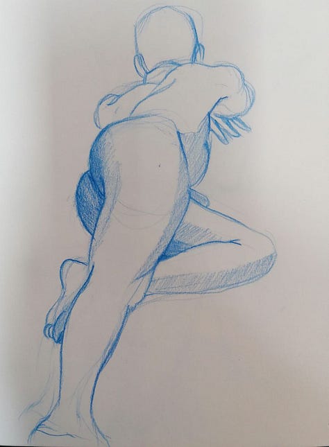 nude model life drawing