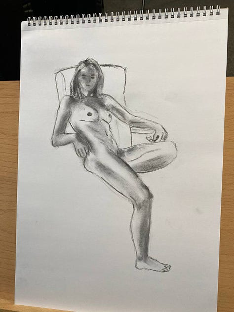 life model sketches in cardiff