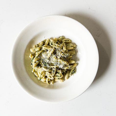 Food against a white background