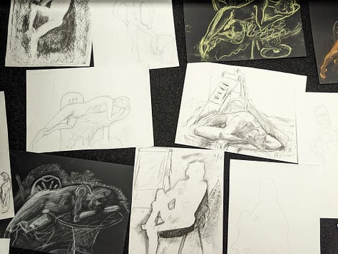 life drawings of male model in wales, aberdare, cardiff