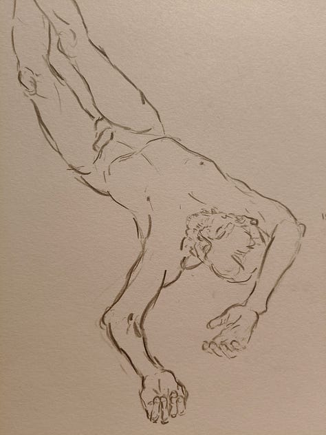 sketches of a life model
