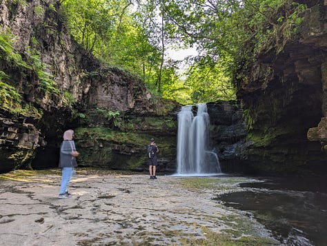 guided waterfall walk with Wales Outdoors in the Brecon Beacons