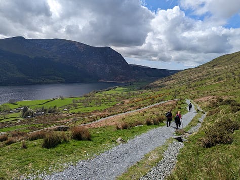 walking up Snowdon and Snowdon summit. 