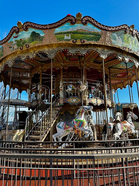 Hiking to the Tibidabo in Barcelona, Catalonia, Spain