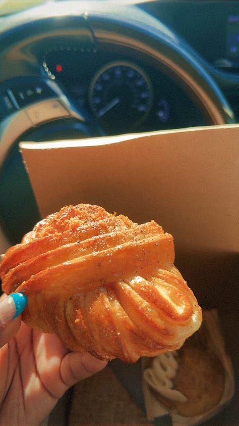 Photos of pastries at Lagniappe Bakehouse in New Orleans, Louisiana