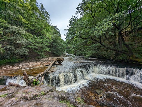 guided walk at the waterfalls of the brecon beacons