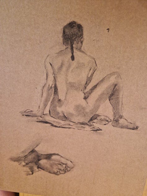 life drawing model in Cardiff