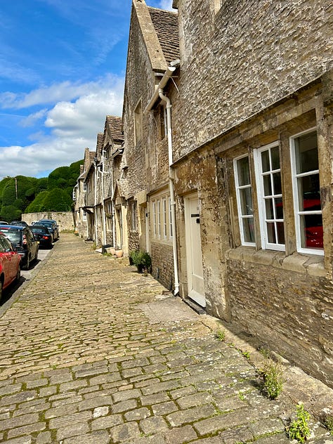  The 17th century Weavers Cottages in High Street, Corsham, are seen from 3 angles. Images: Roland’s Travels 