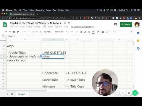 How Do I Capitalize Each Word in Google Sheets?