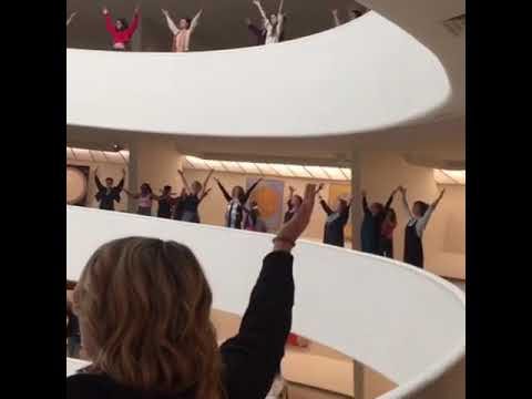 Rudolf Steiner School NYC doing Eurythmy in honor of Hilma af Klint at the  Guggenheim Museum - YouTube