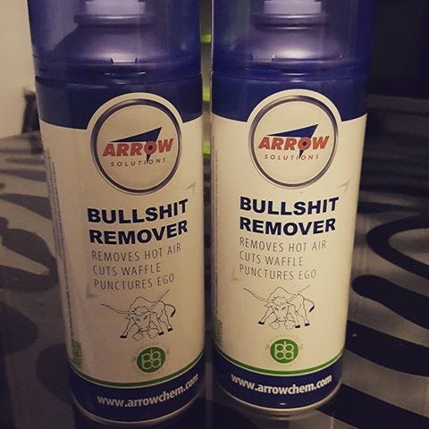 bullshit remover bottles