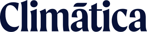 logo de climática en color azul oscuro