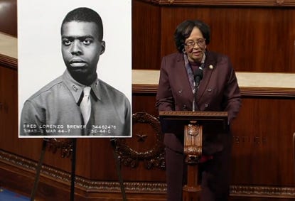 Image of Rep. Adams on house floor