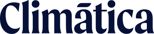 logo de climática en color azul oscuro