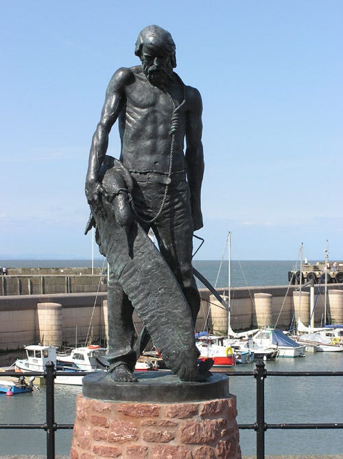 https://upload.wikimedia.org/wikipedia/commons/8/88/Ancient_mariner_statue.jpg