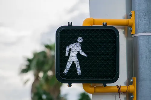 Image of a pedestrian traffic light