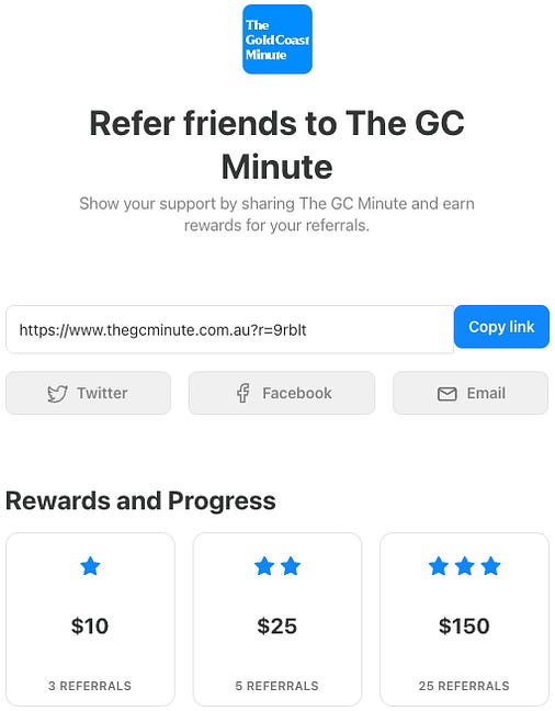 The GC Minute referral program