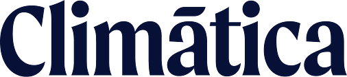 logo de climática en color azul oscuro