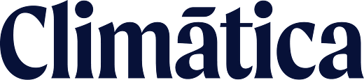 logo de climática en color azul oscuro