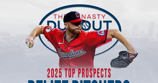 Relief Pitching Prospect Rankings for 2025 Dynasty Fantasy Baseball