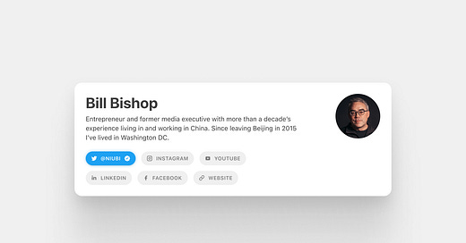 Update your Substack profile with social links