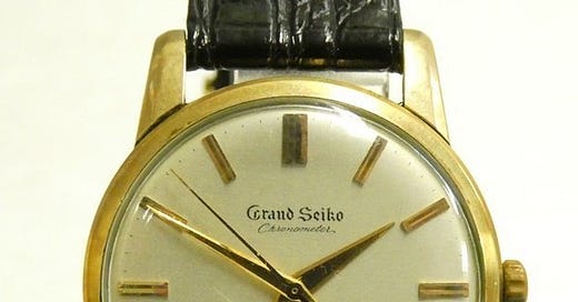 Never let a tragedy go to waste - the Grand Seiko guy