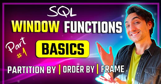📚 Your Guide to SQL Window Functions is Here!
