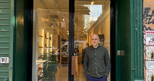 060713○ E.TAUTZ STEVEN ALAN リネン ストライプ