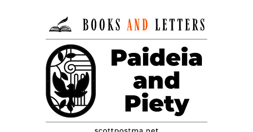 BOOKS AND LETTERS | Scott Postma | Substack