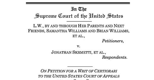 The supreme court will not grant a writ of certiorari unless top