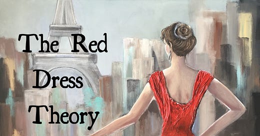 Theory red dress 2025