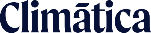 logo de climática en color azul oscuro