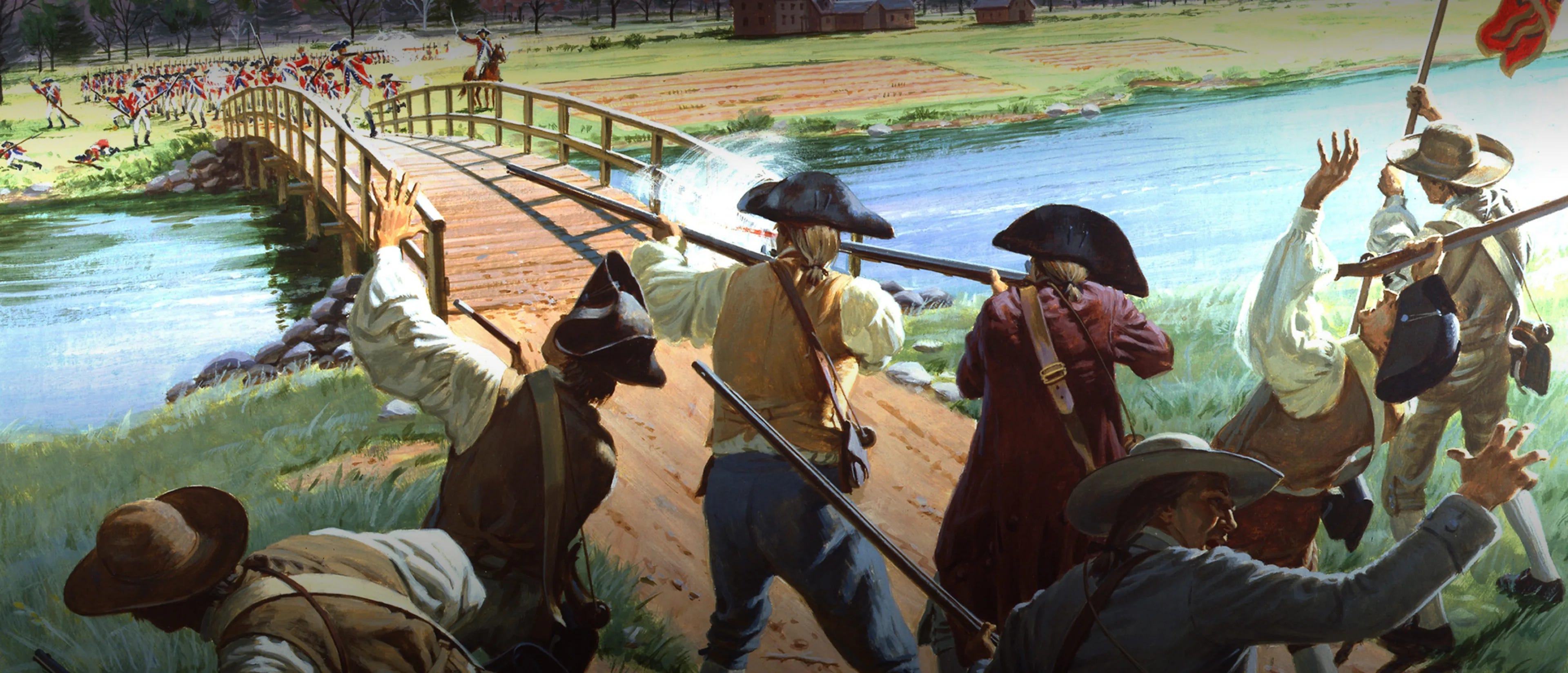 American Revolutionaries Killing Red Coat Brits