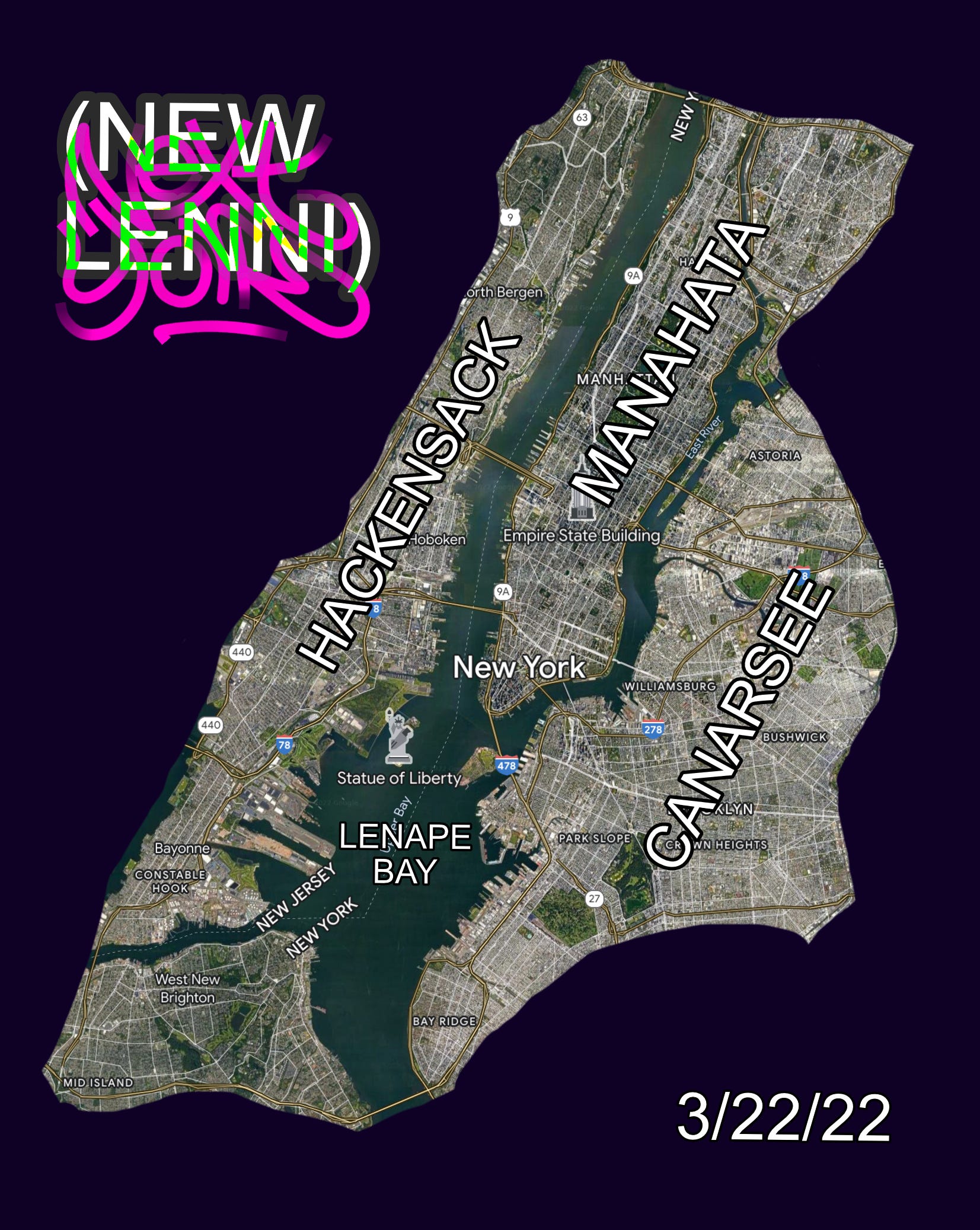 New Lenni, Next York City, 3/22/22, Map