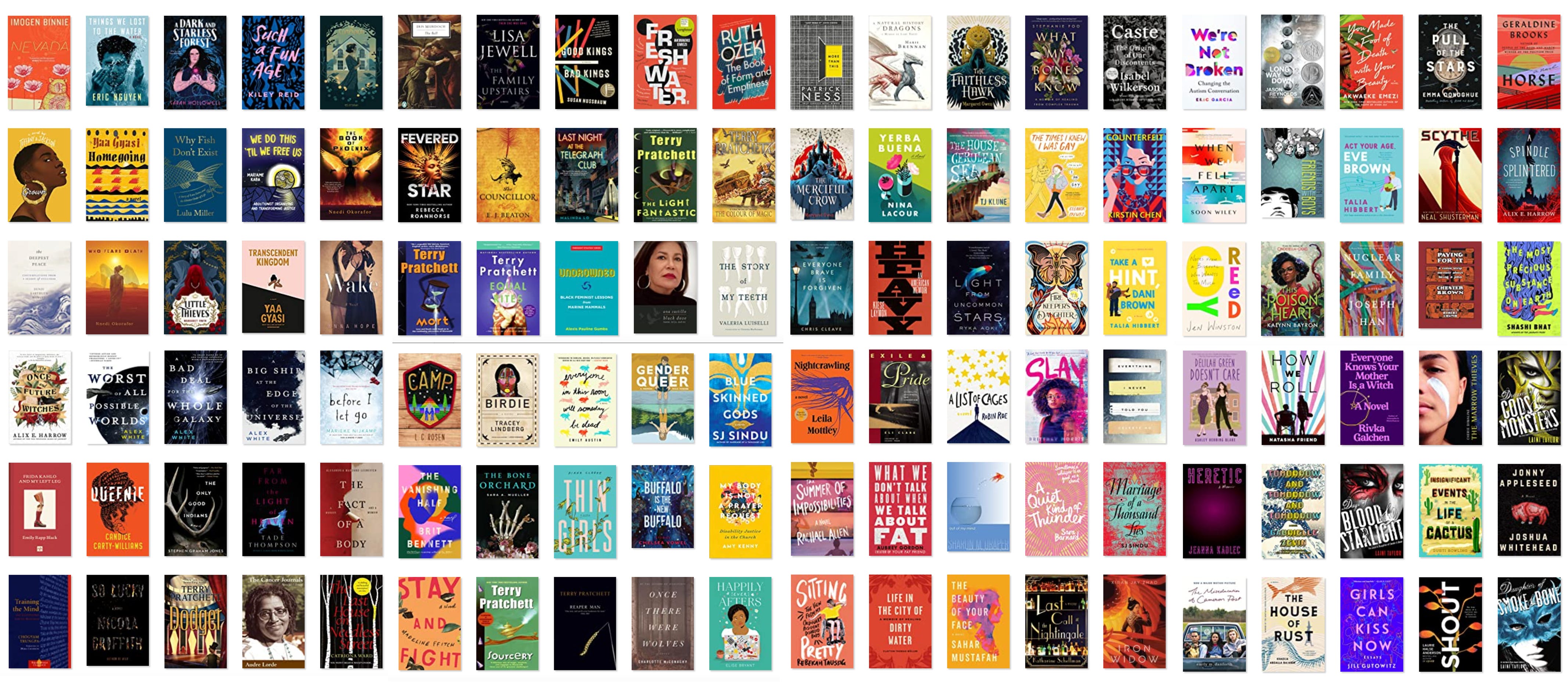 Screencapture of all 120 books this blog author read in the year 2022