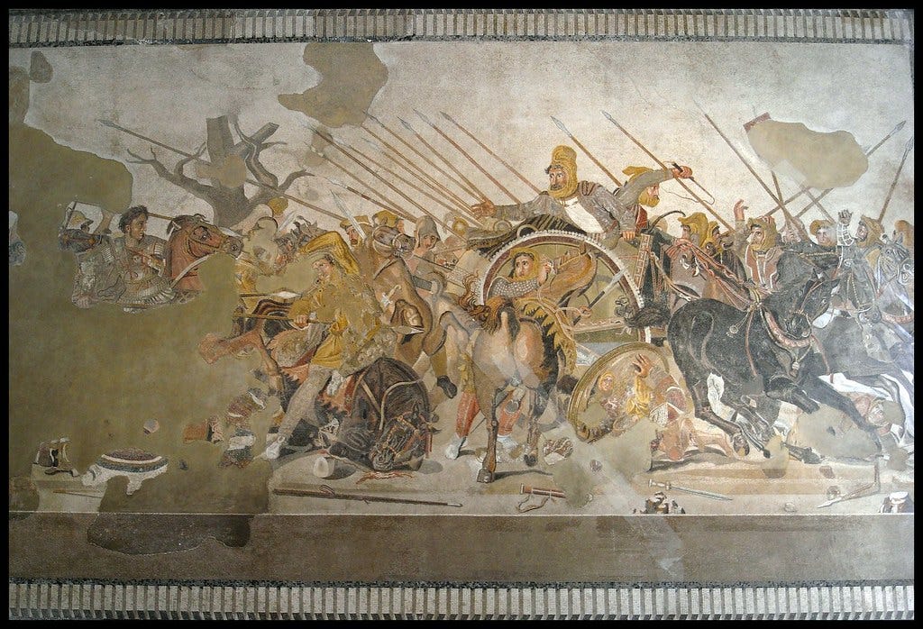 Alexander the Great fighting at the battle of Issus agains… | Flickr