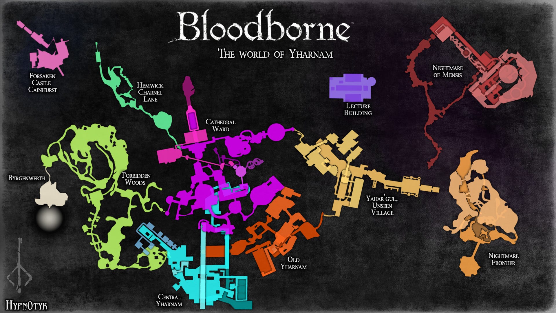 Complete Map of Bloodborne : r/bloodborne