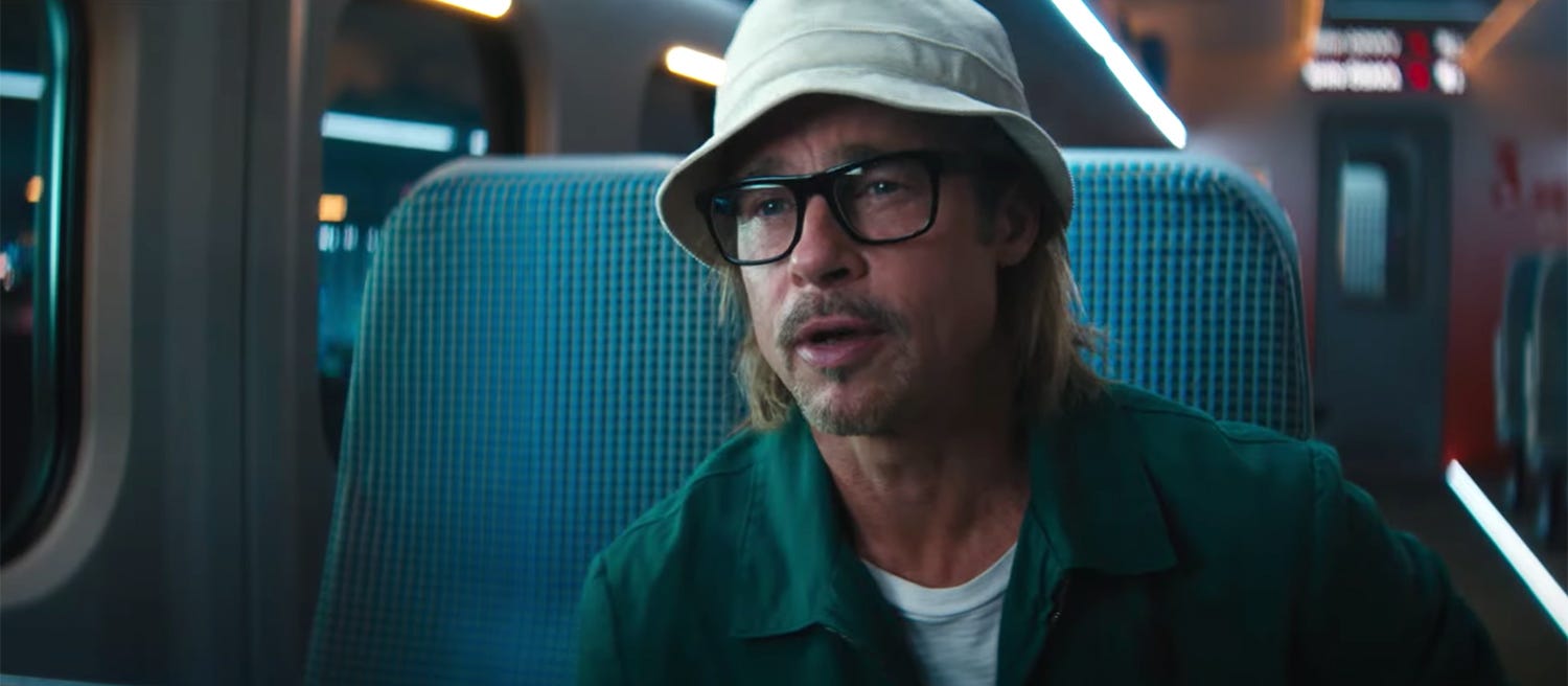 Brad Pitt Fights a Star-Studded Cast Bullet Train First Trailer | PEOPLE.com