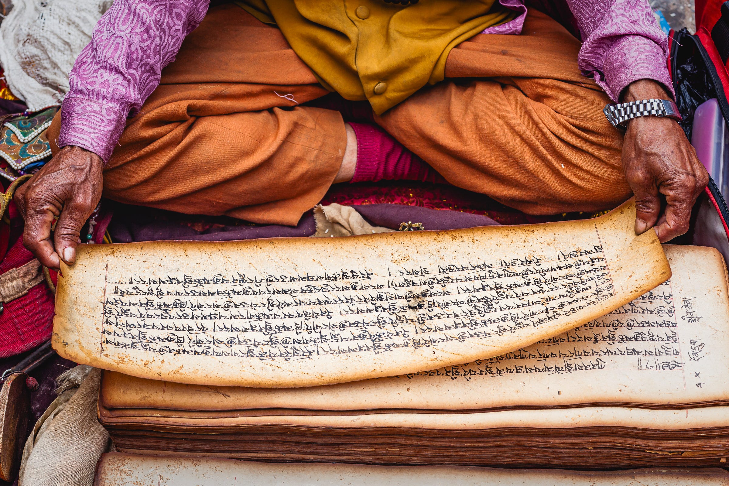 A Sadhu reading holy texts, Kathmandu, Nepal. 1/80, f/8, ISO250, 85mm