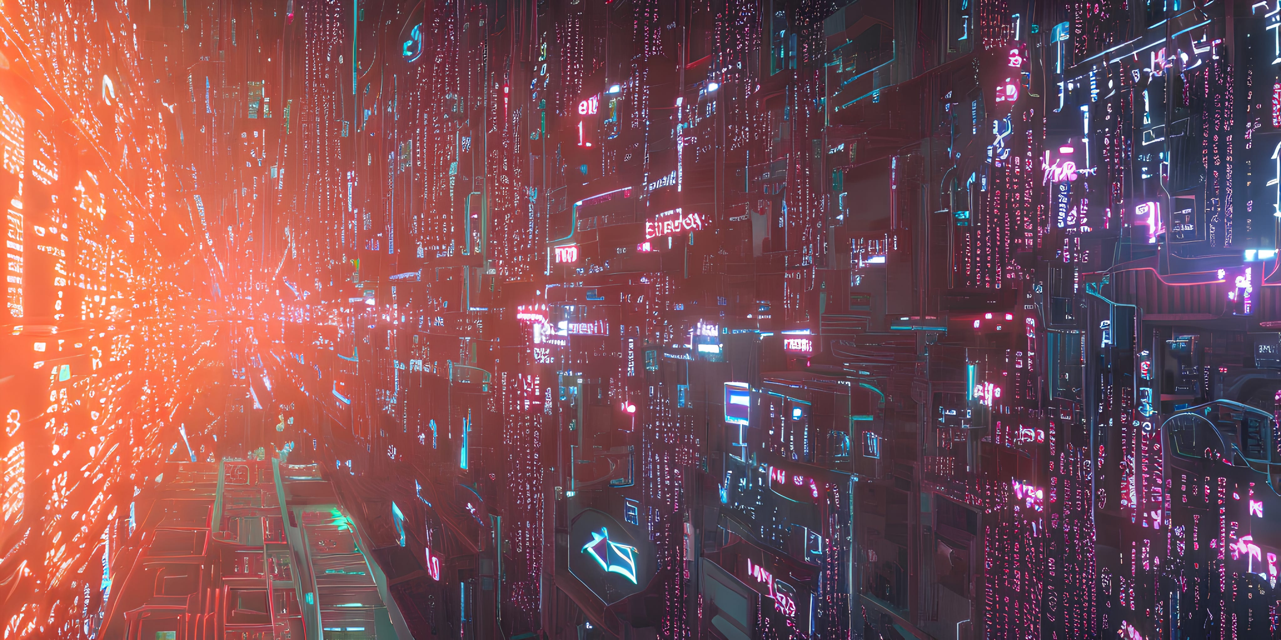 AI-generated graphic using this prompt: "decentralized network data plugging into a human eye cyberpunk 3d high resolution 4k octane render"