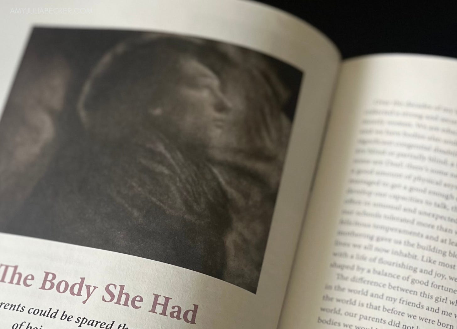 an open Plough magazine featuring an article titled "The Body She Had" by Rosemarie Garland-Thomson.