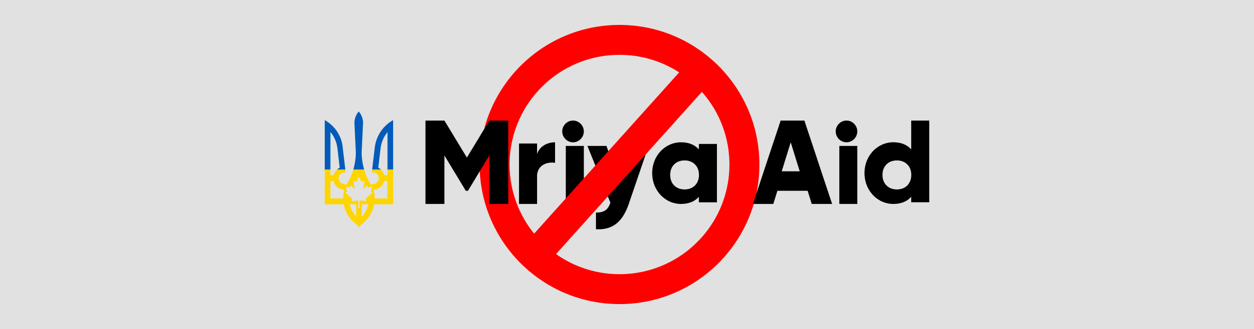 Mriya Aid Logo Warning