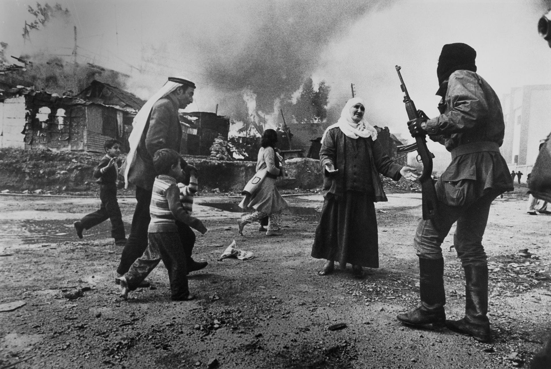 Beirut, Lebanon, January, 1976. Photo by Françoise Demulder.