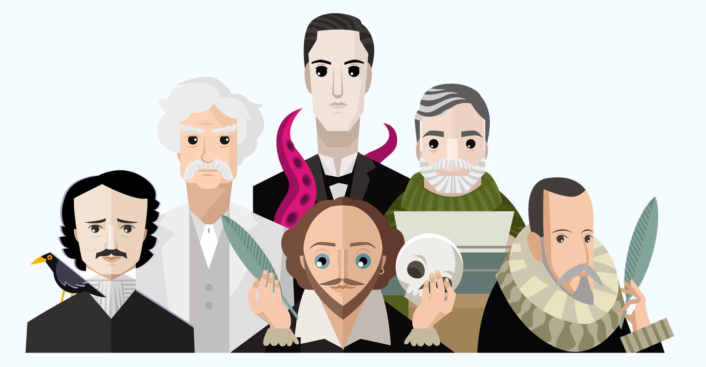 Poe, Twain, Verne, Shakespeare, Hemingway, Cervantes -- who was the greatest of all time writer?
