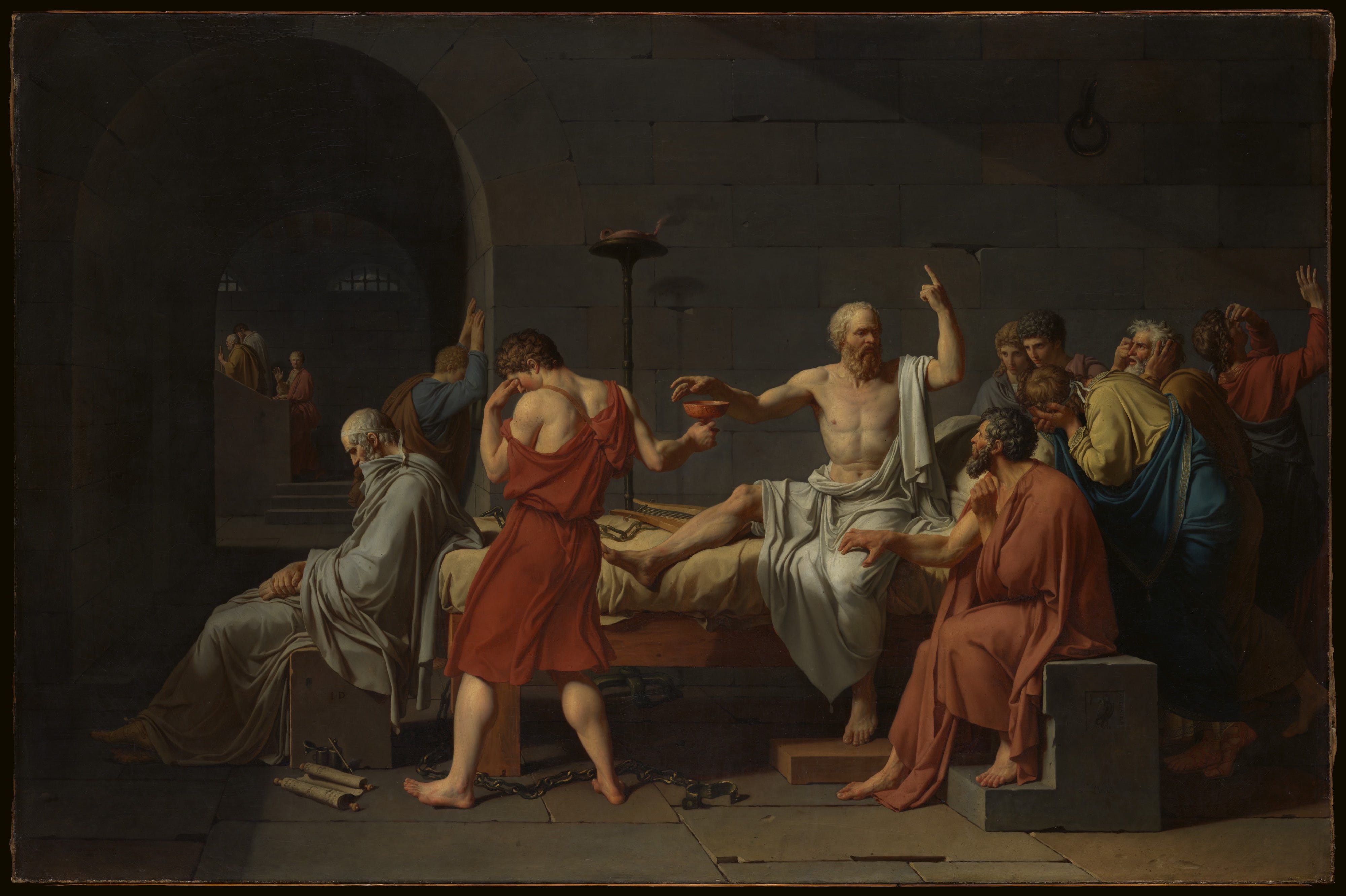The Death of Socrates Jacques Louis David French 1787