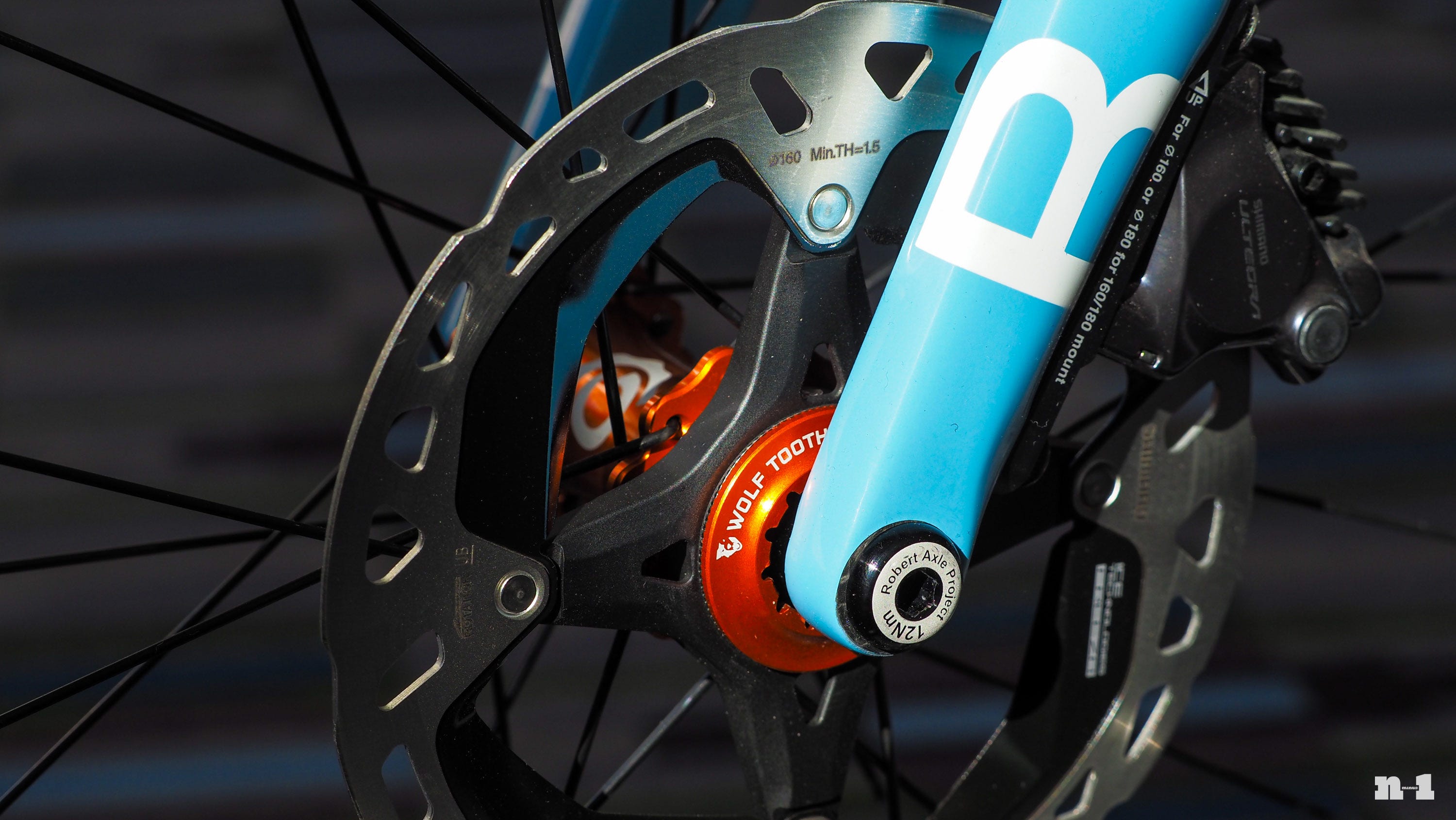 Wolf Tooth Components orange rotor lockring