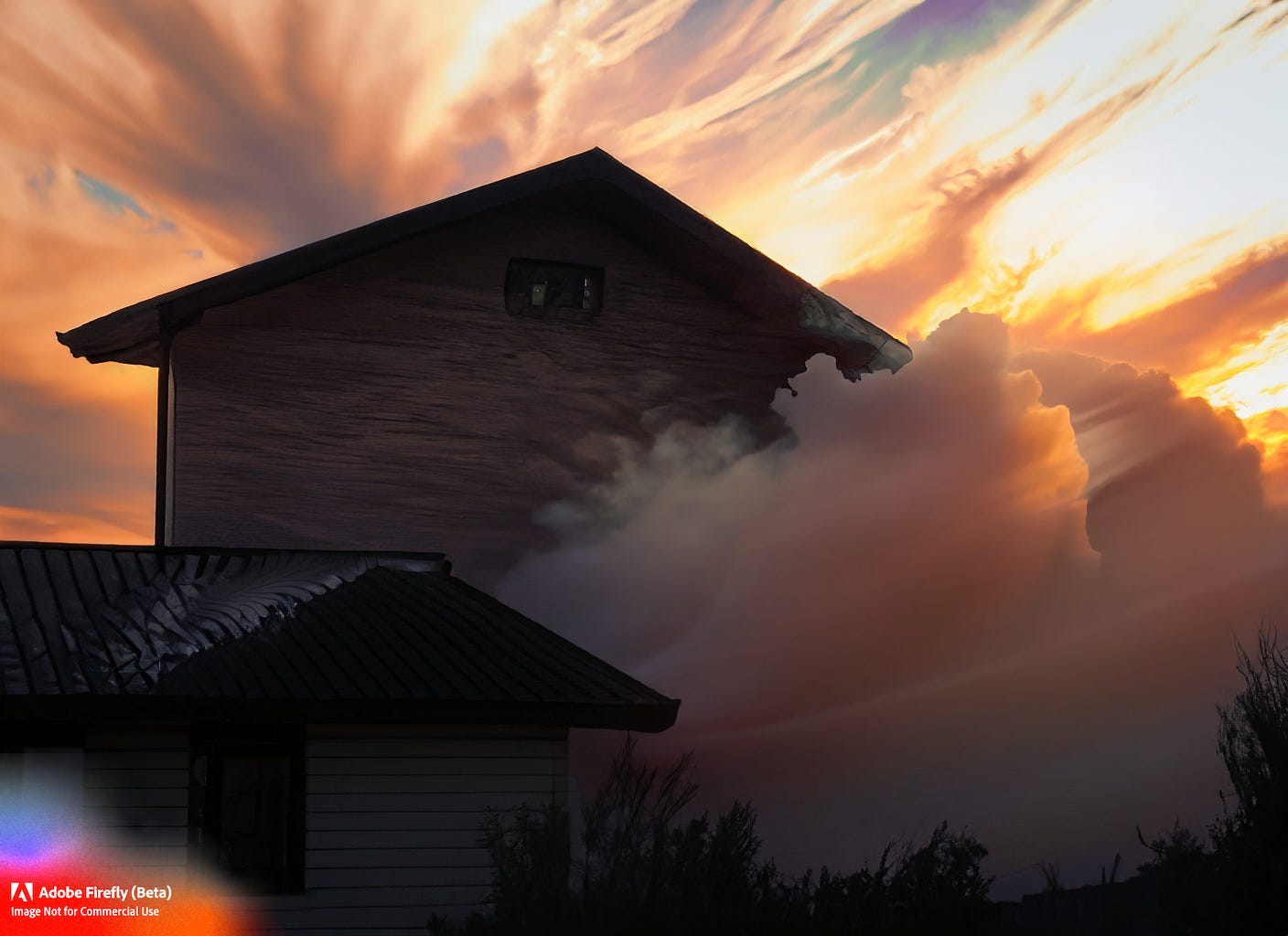 The Wind as Smoke - AI Image by Robert G Metivier using Adobe Firefly beta, 2023
