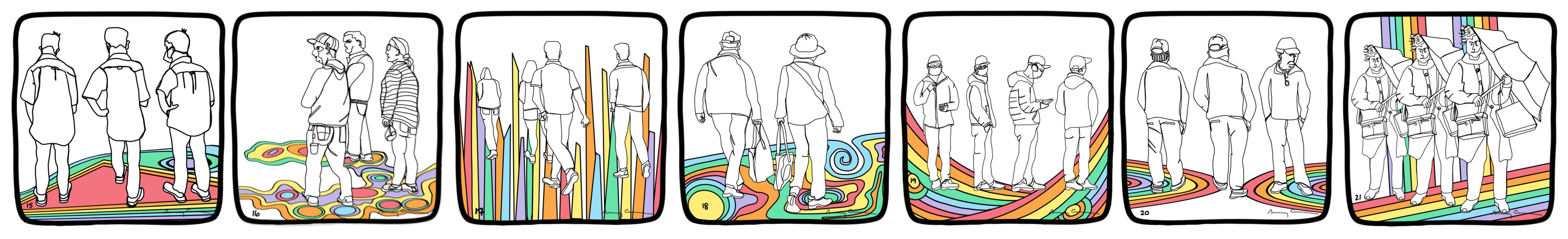Days 15-21 contours with rainbow topography 