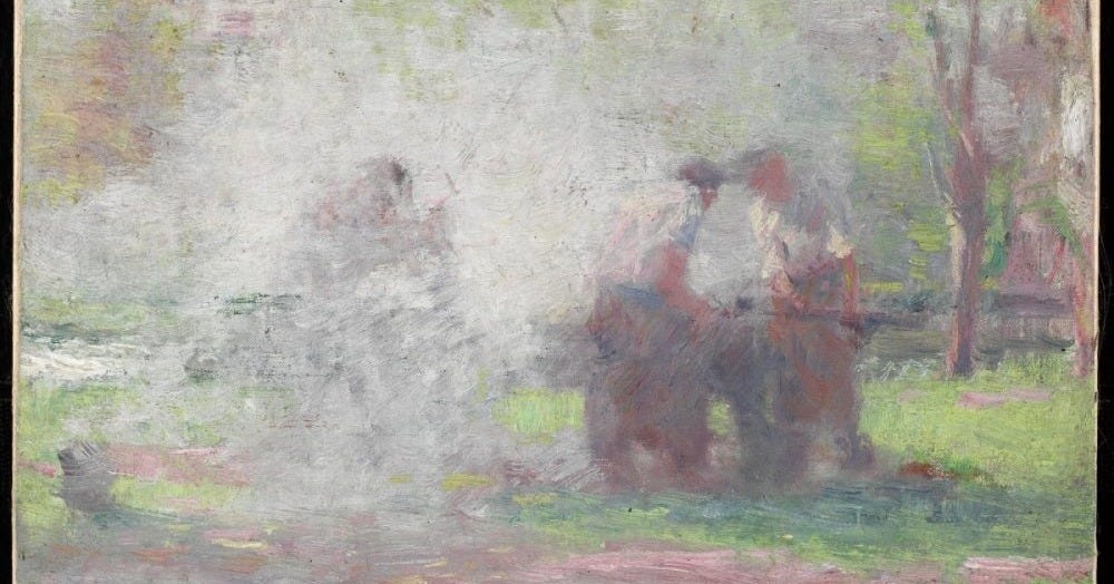 “Study for "The Smiths": Compositional Sketch No. 1” by W. Blair Bruce. 1893.